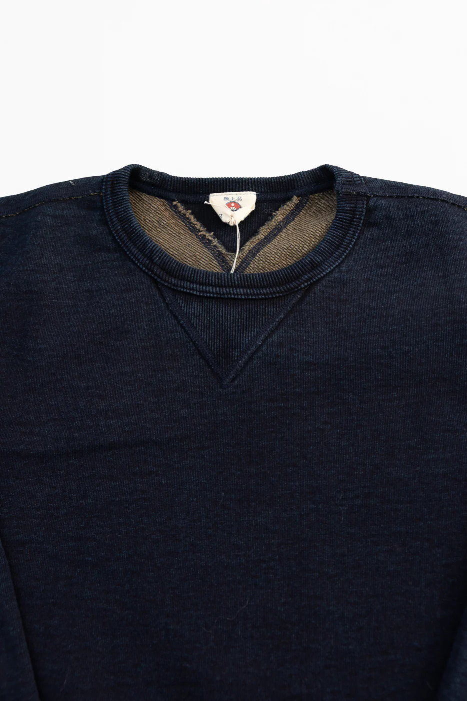 SIS25-101 - Overdyed Sweatshirt - Kakishibu Indigo - Image 2