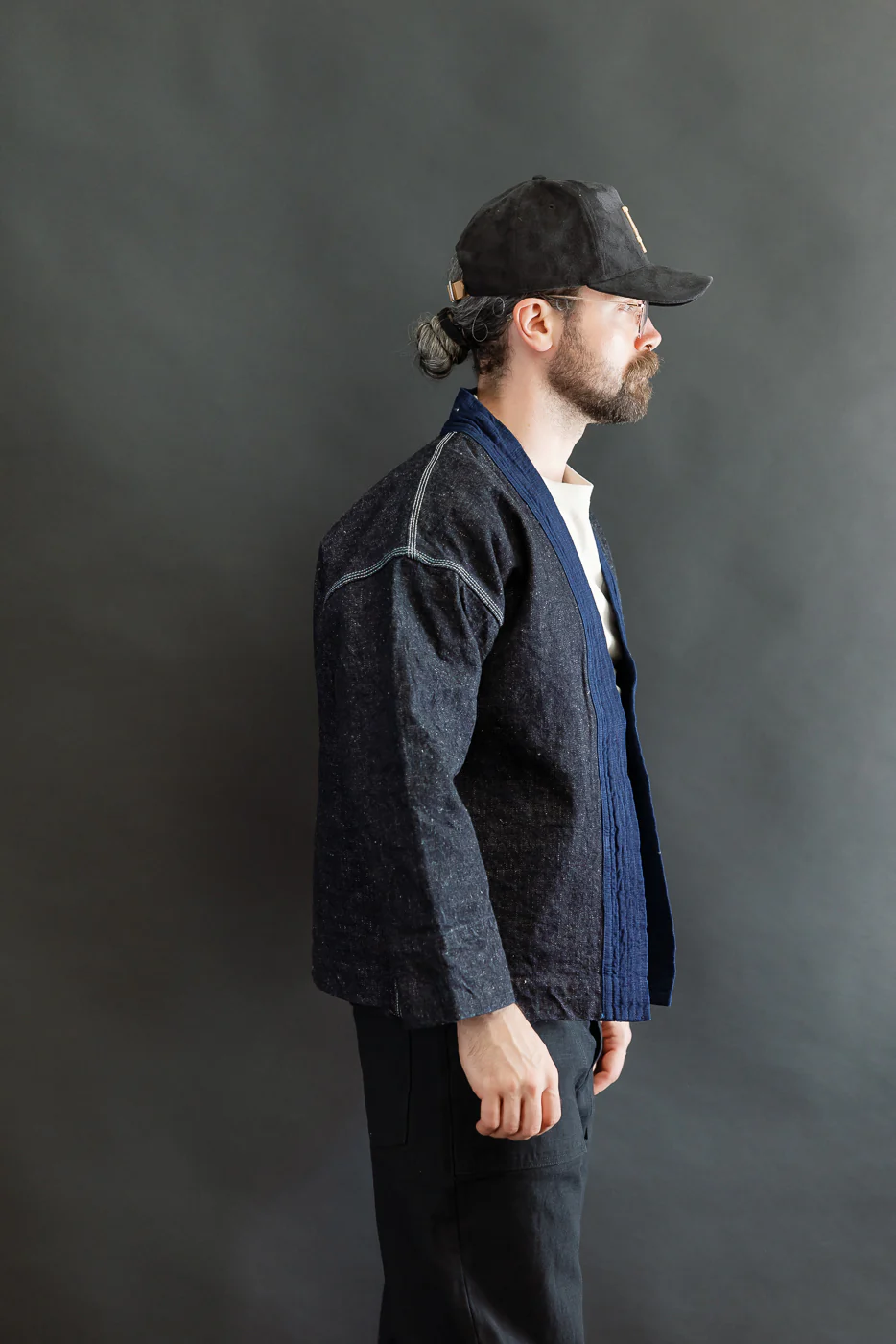SJDH25-H - 17oz Zero Plus Denim - Happi Coat - Image 12