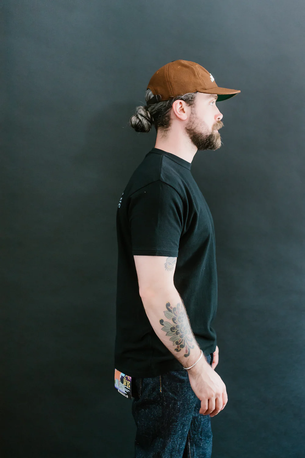SJST24-105 - "Aged Cotton" Inlay Printed Tee  - Black - Image 13