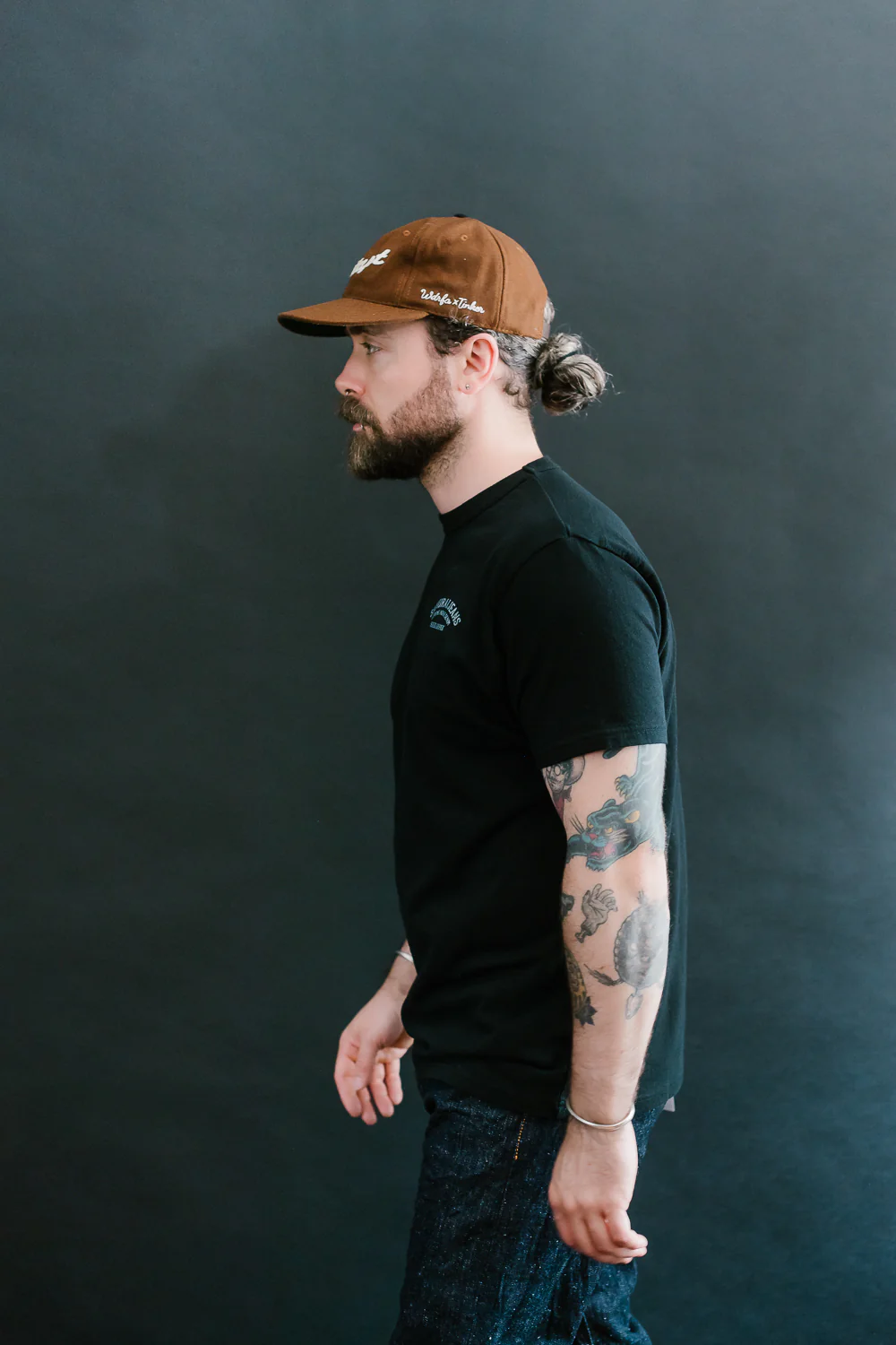 SJST24-105 - "Aged Cotton" Inlay Printed Tee  - Black - Image 16