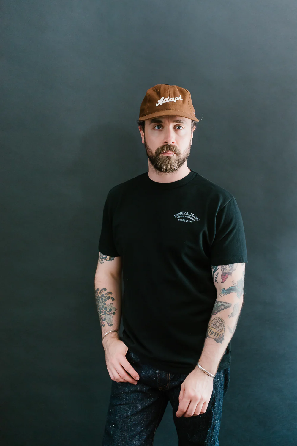 SJST24-105 - "Aged Cotton" Inlay Printed Tee  - Black - Image 17