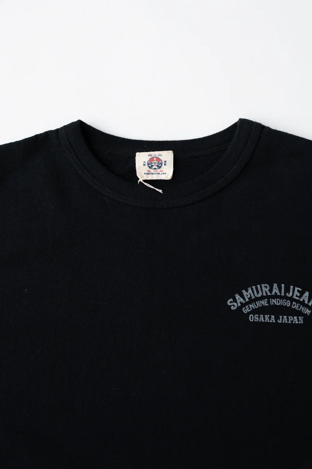 SJST24-105 - "Aged Cotton" Inlay Printed Tee  - Black - Image 3