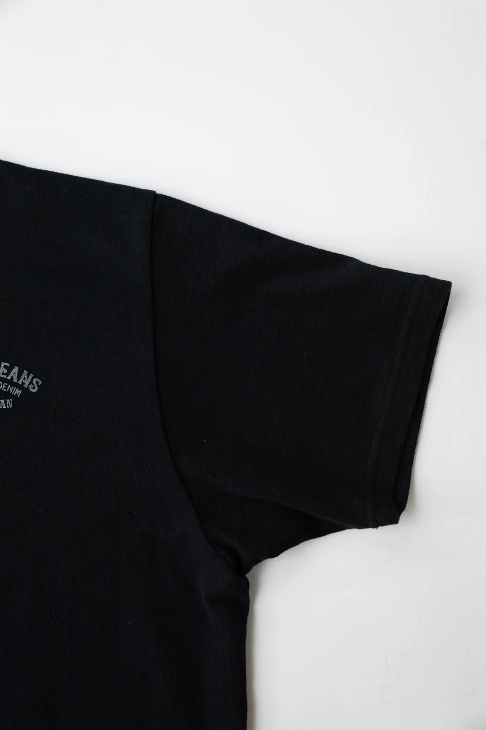 SJST24-105 - "Aged Cotton" Inlay Printed Tee  - Black - Image 4