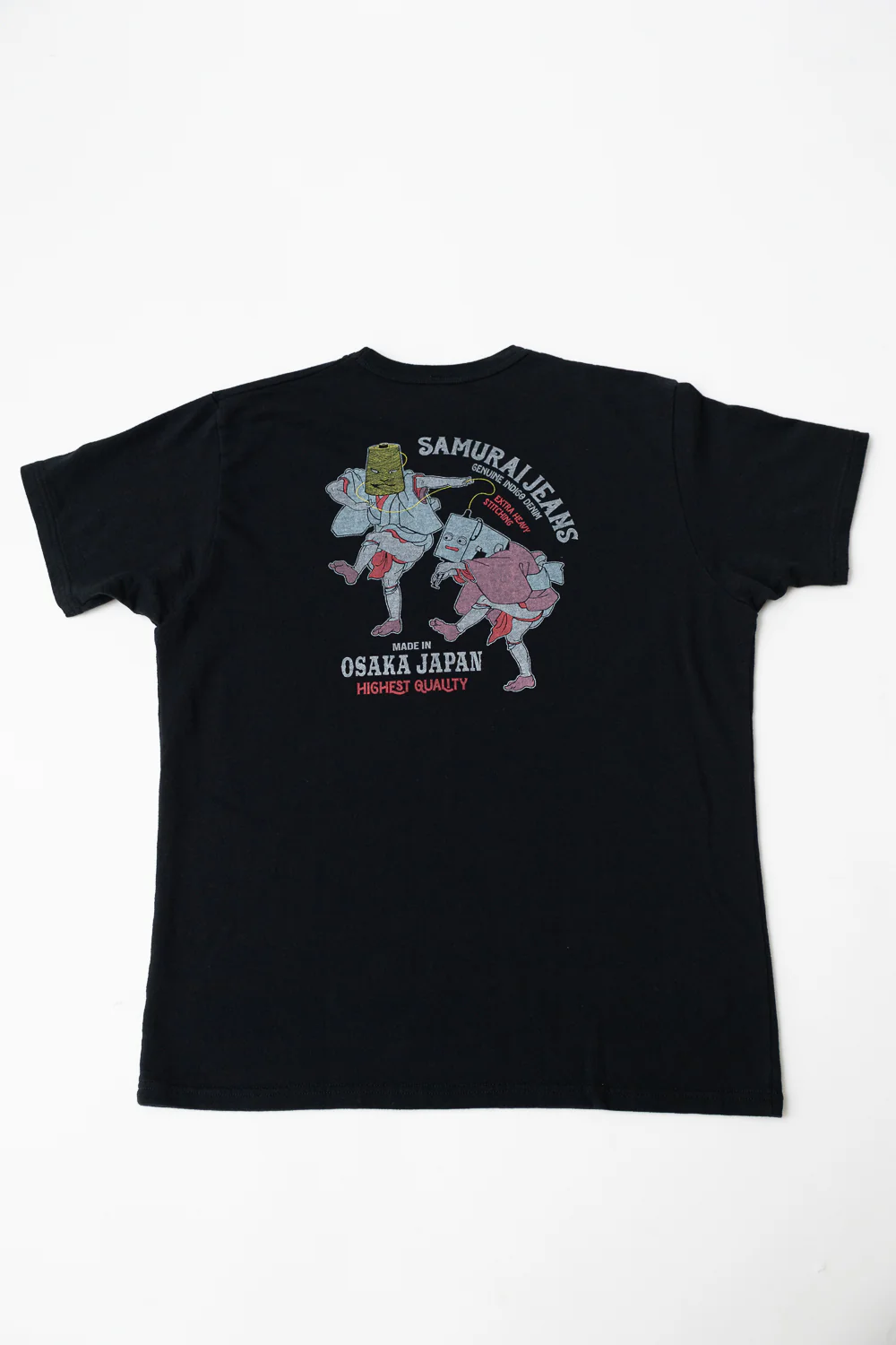 SJST24-105 - "Aged Cotton" Inlay Printed Tee  - Black - Image 5