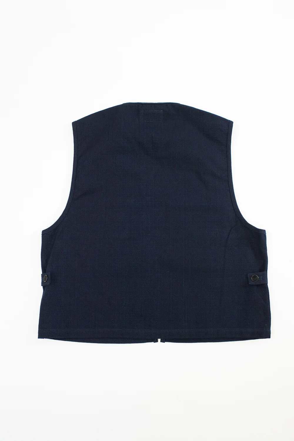 SJVT24-AK - 'Aimadara' Spotted Mixed Field Vest - Natural Indigo - Image 5