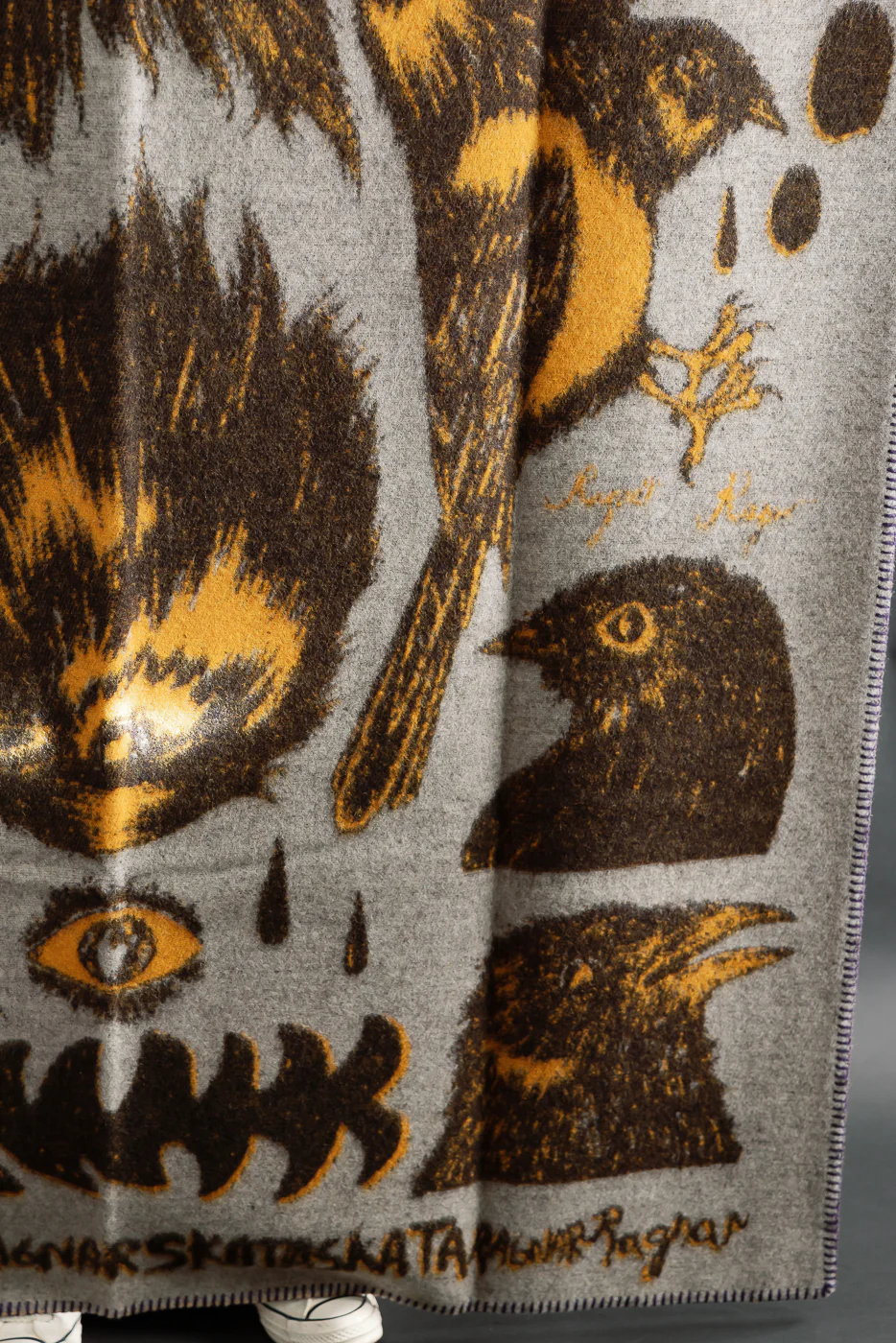 Skata Blanket Ragnar Persson Collab - Grey, Brown, Yellow - Image 10