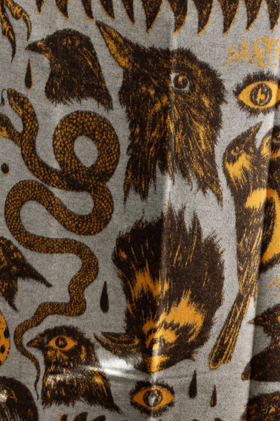 Skata Blanket Ragnar Persson Collab - Grey, Brown, Yellow - Image 7