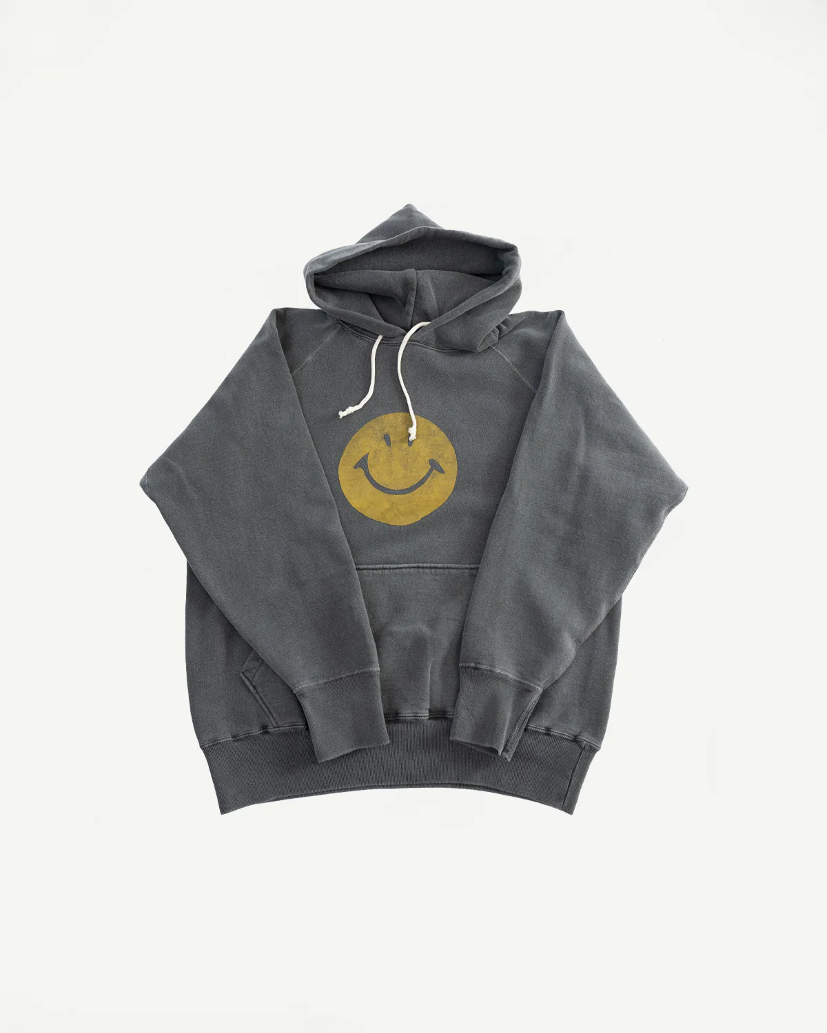 "Smile" Faded Print Sweat Hoodie - PD Sumikuro