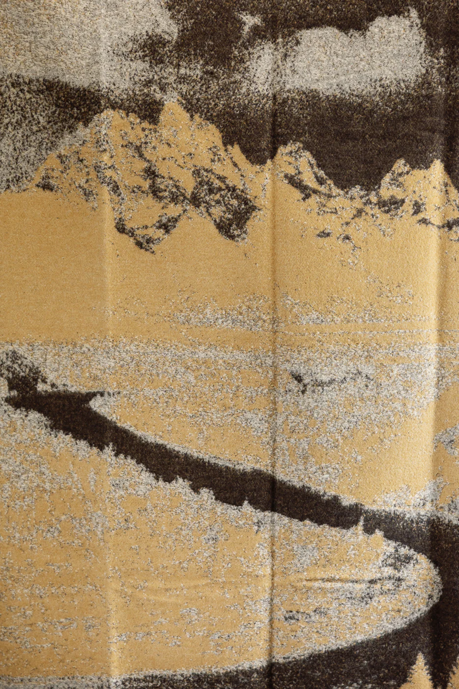 Snake River Blanket - Beige, Black - Image 8