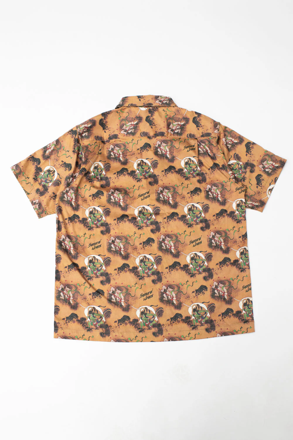 SSA23-FR - "Fujin Raijin" Aloha Shirt - Beige - Image 5