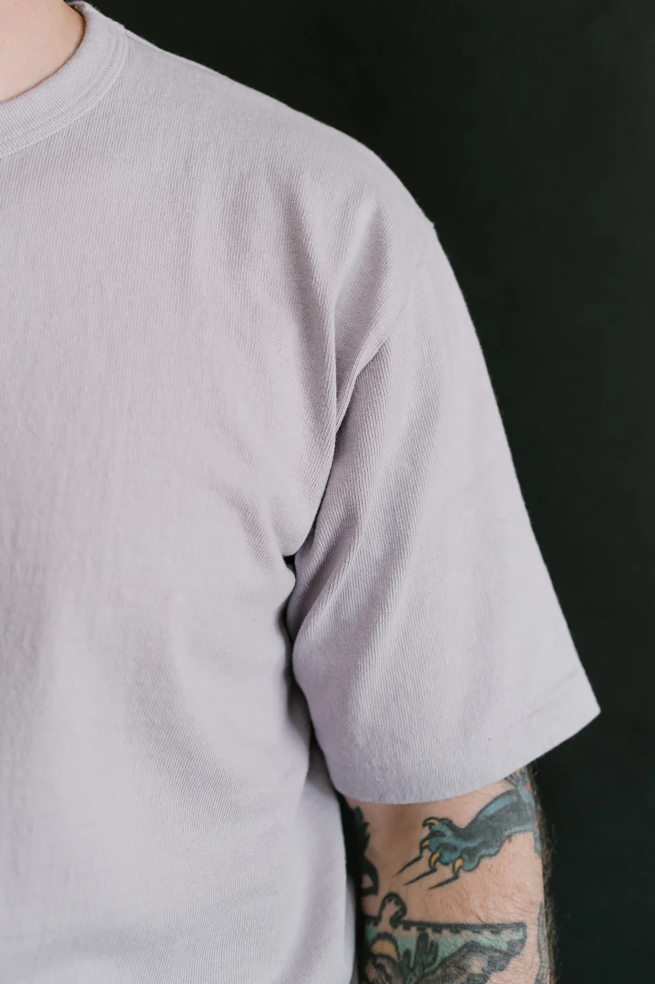 "Stand Wheel" Heavyweight Tee - Lavender - Image 15