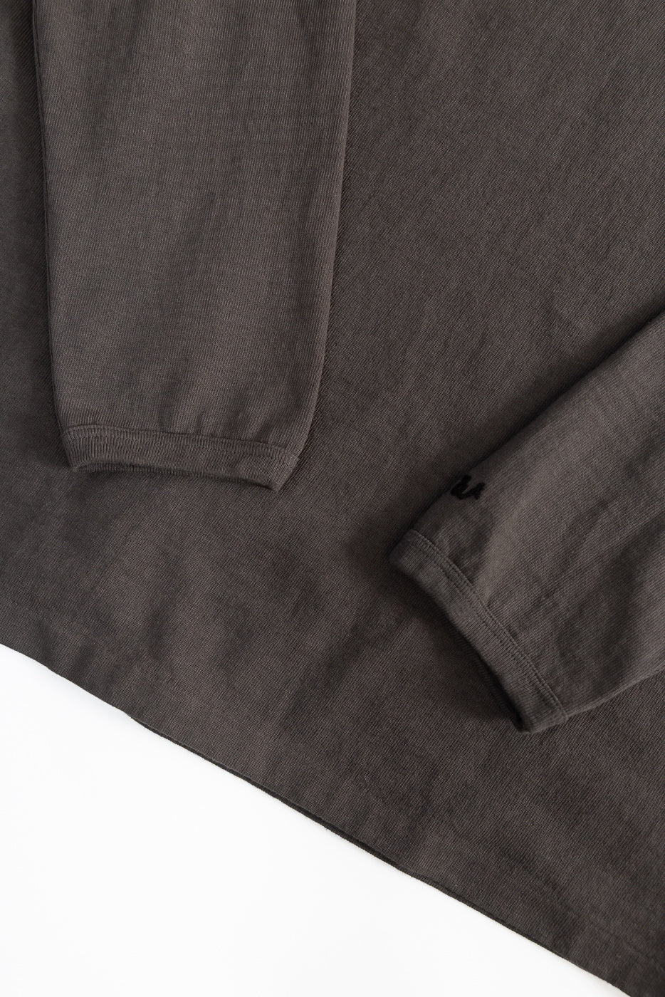 9.5oz "Stand Wheel" Heavyweight Tee Long Sleeve - Sumikuro - Image 3