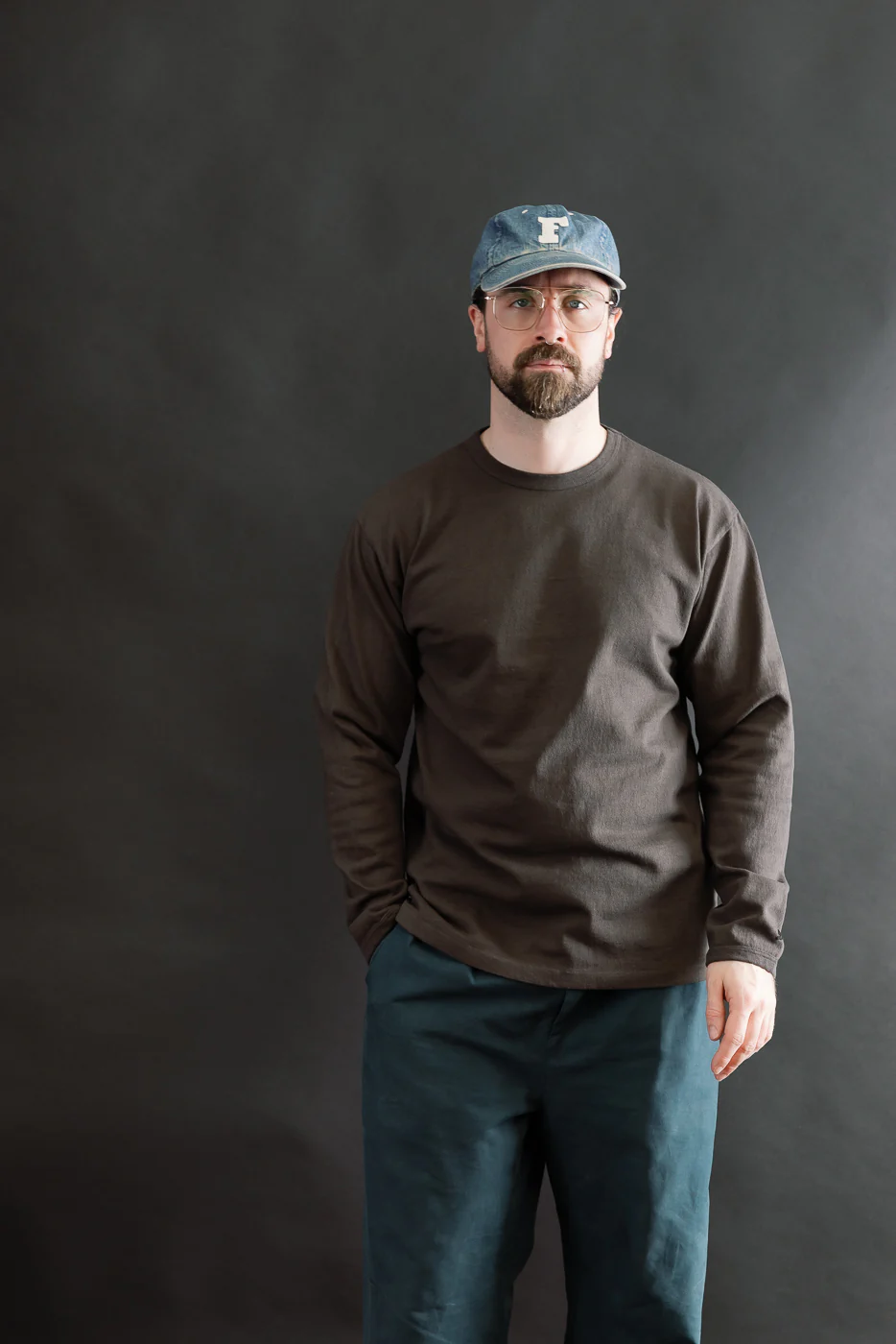 9.5oz "Stand Wheel" Heavyweight Tee Long Sleeve - Sumikuro - Image 8