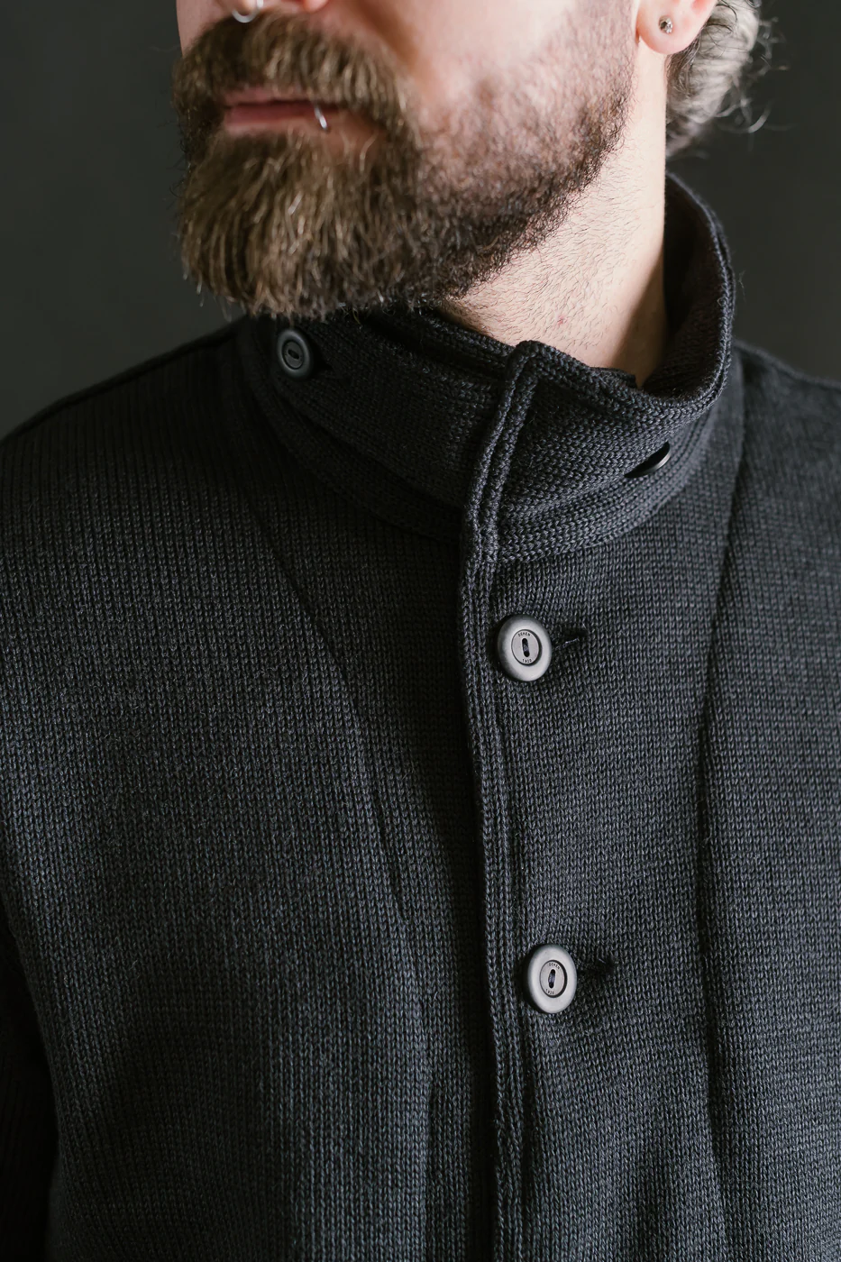 Submariner Sweater Coat - Dark Charcoal - Image 18