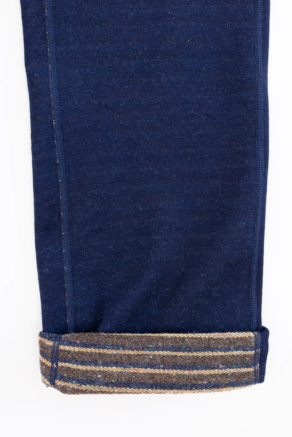 Sweat Pants - Real Indigo Blanket Striped French Terry - Image 4
