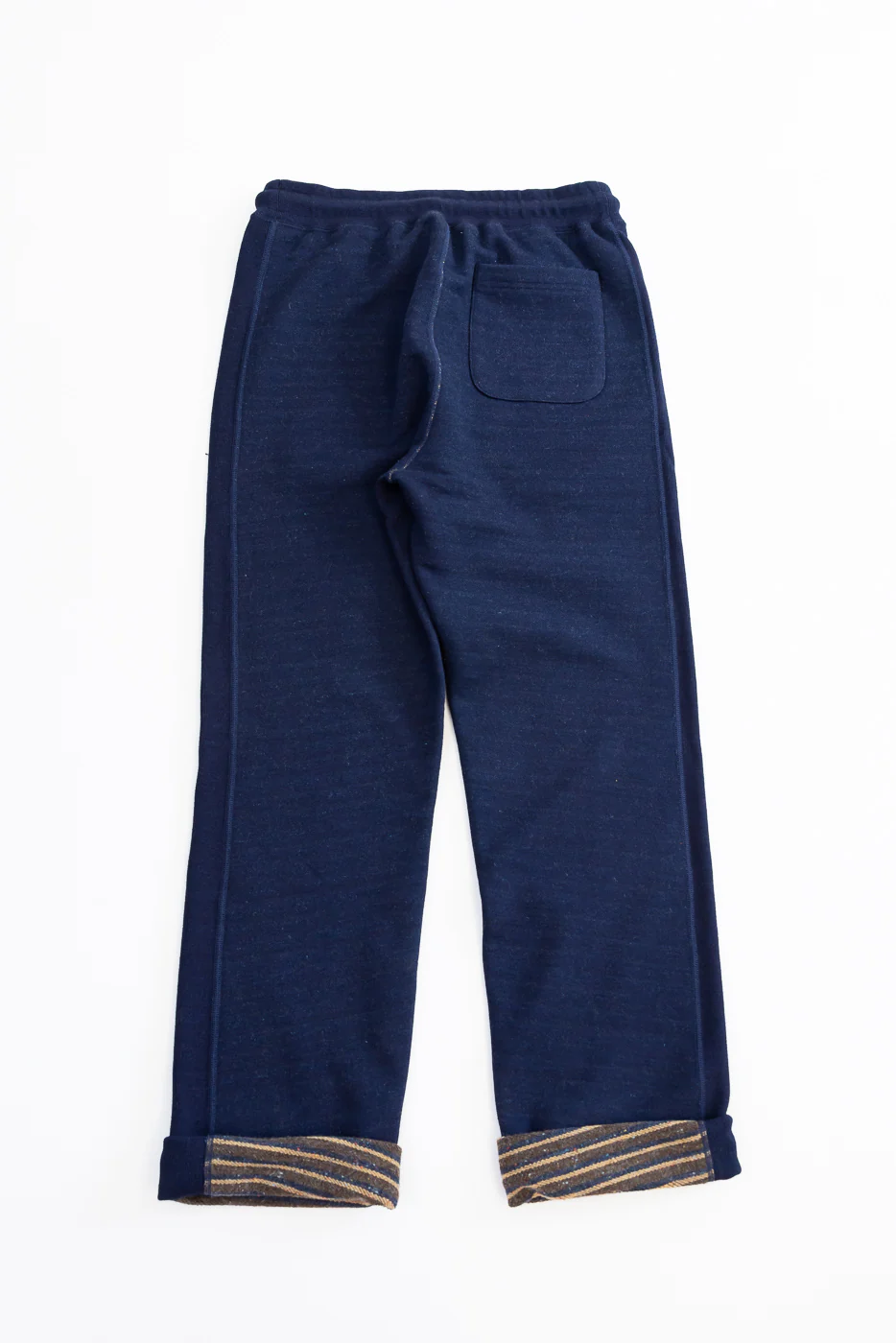 Sweat Pants - Real Indigo Blanket Striped French Terry - Image 5