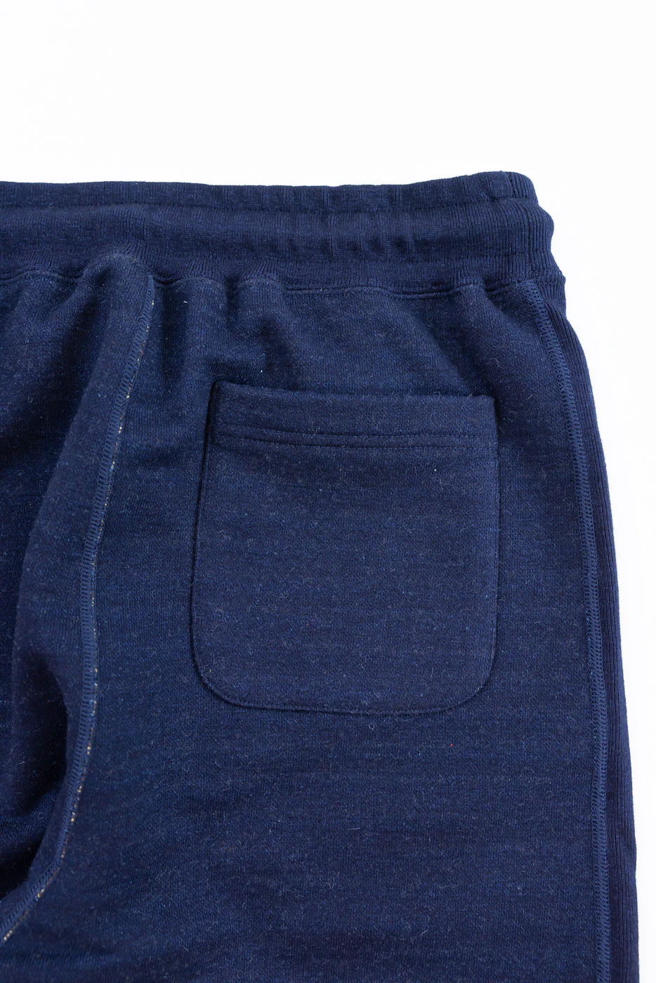 Sweat Pants - Real Indigo Blanket Striped French Terry - Image 6