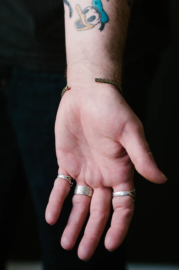 The Plait Cuff - Work Patina - Brass - Image 3
