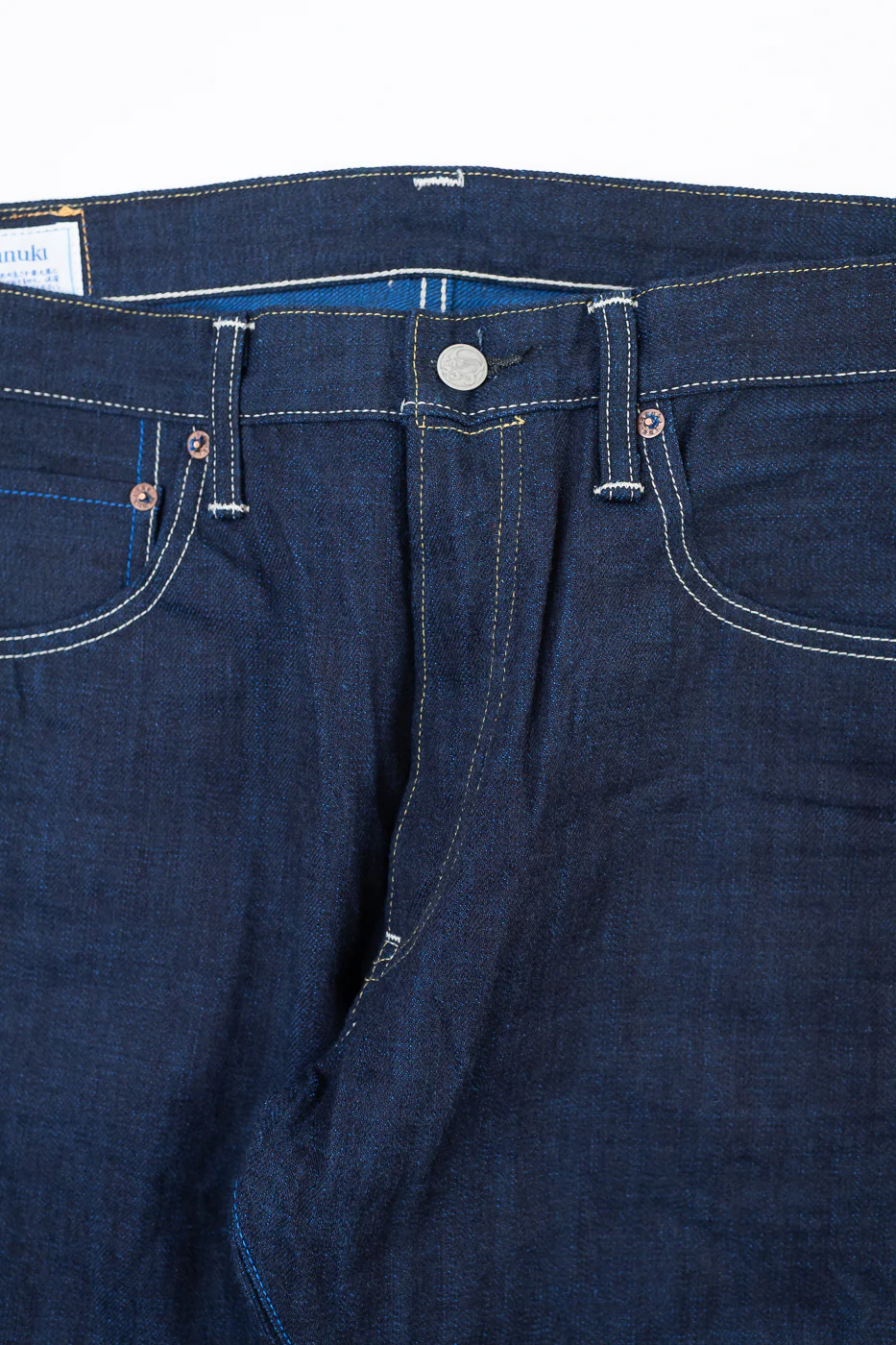 TNK202TB - 16.5oz "YURAI" Selvedge Natural Indigo x Cobalt - High Tapered - Image 3