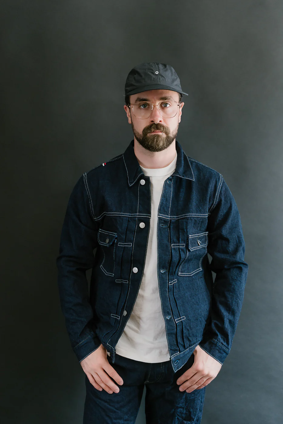 TNK402TB - 16.5oz "YURAI" Selvedge Natural Indigo x Cobalt - Type II Jacket - Image 10