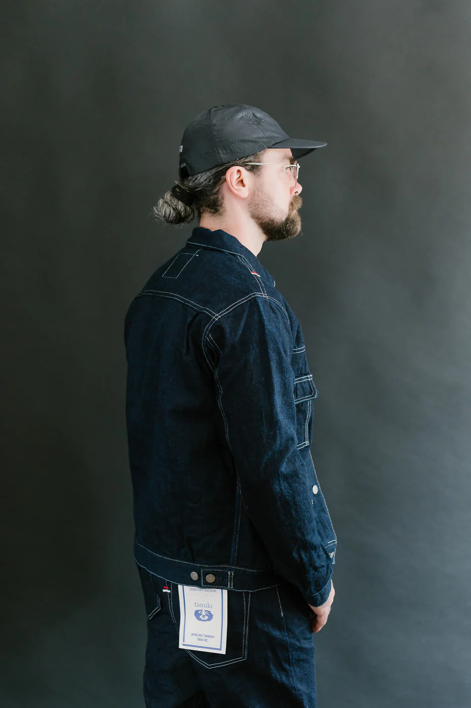 TNK402TB - 16.5oz "YURAI" Selvedge Natural Indigo x Cobalt - Type II Jacket - Image 14