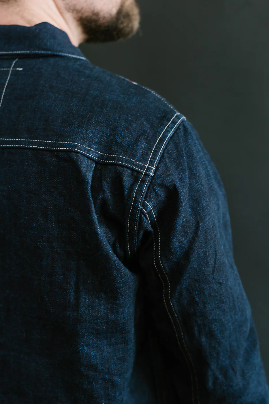 TNK402TB - 16.5oz "YURAI" Selvedge Natural Indigo x Cobalt - Type II Jacket - Image 22