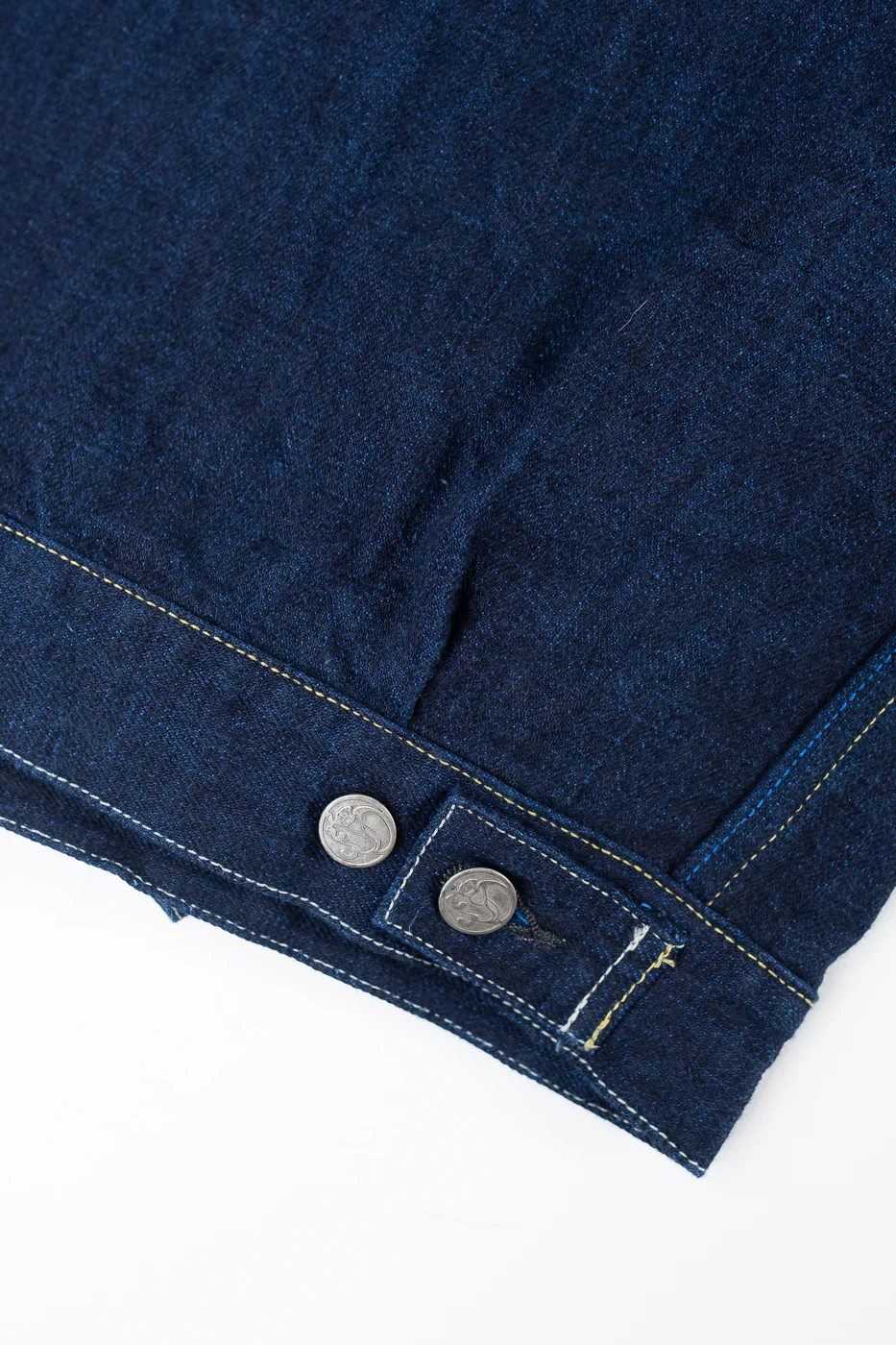 TNK402TB - 16.5oz "YURAI" Selvedge Natural Indigo x Cobalt - Type II Jacket - Image 4