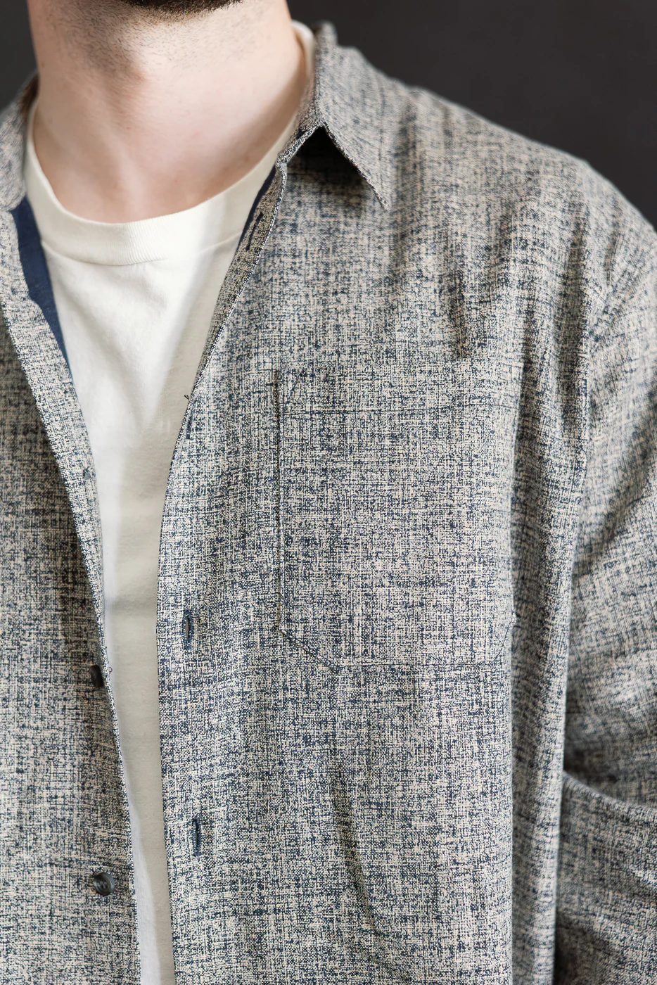 True Shirt - Kimono Scramble - Indigo - Image 14