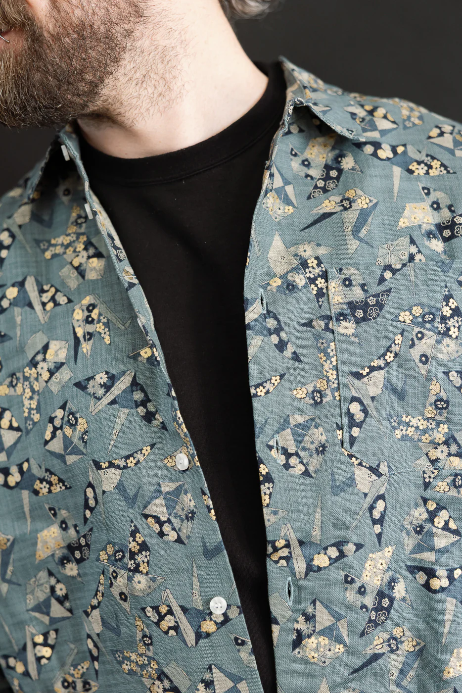 True Shirt - Oragami Poplin - Blue - Image 18