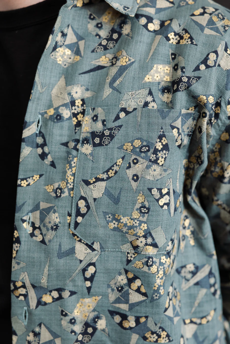 True Shirt - Oragami Poplin - Blue - Image 21