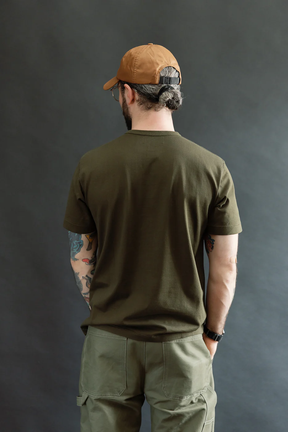 Ultimate Pima Tsuriami Crewneck T-Shirt - Khaki - Image 11