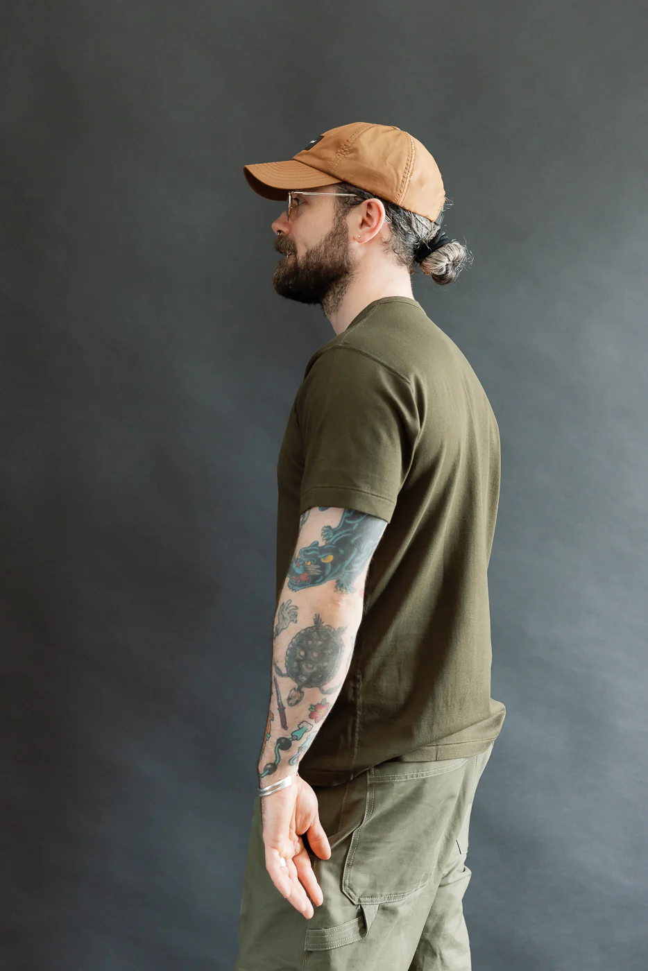Ultimate Pima Tsuriami Crewneck T-Shirt - Khaki - Image 12