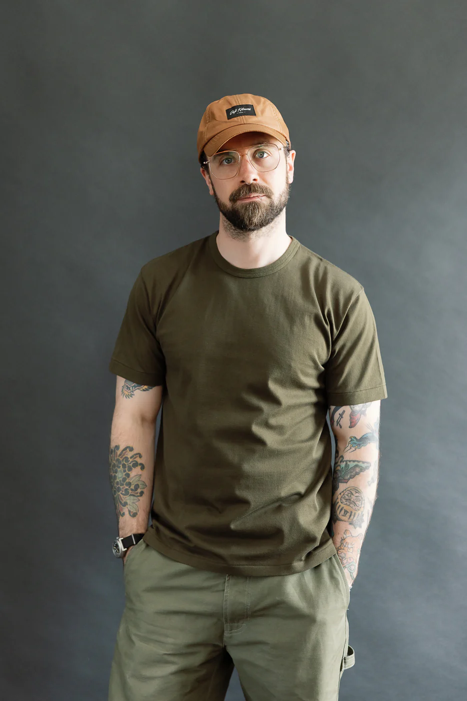 Ultimate Pima Tsuriami Crewneck T-Shirt - Khaki - Image 13