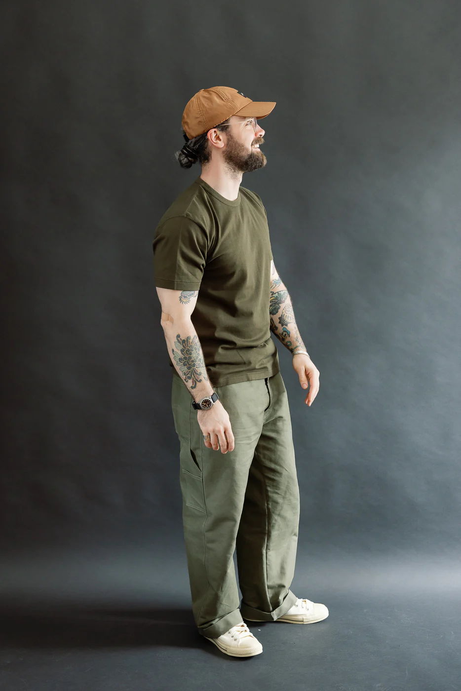 Ultimate Pima Tsuriami Crewneck T-Shirt - Khaki - Image 6