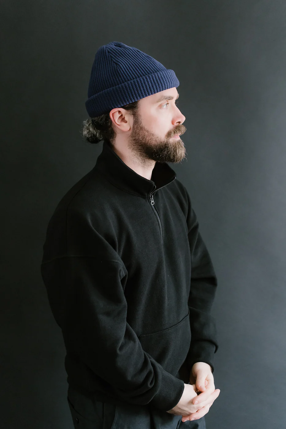 JM6605 - Waffle Knit Cap - 345 Blue Depths - Image 4