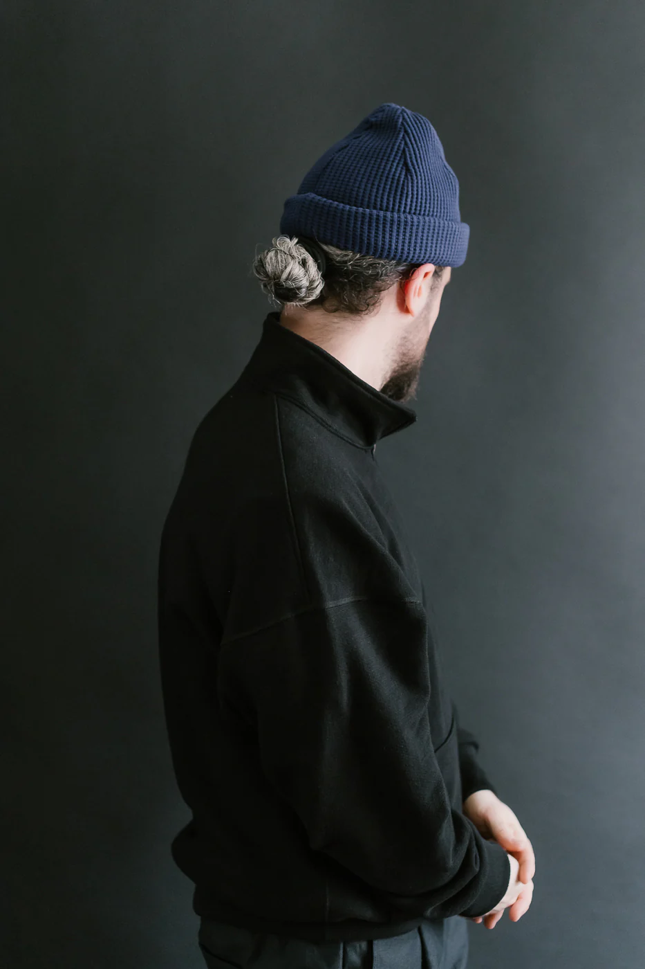 JM6605 - Waffle Knit Cap - 345 Blue Depths - Image 5