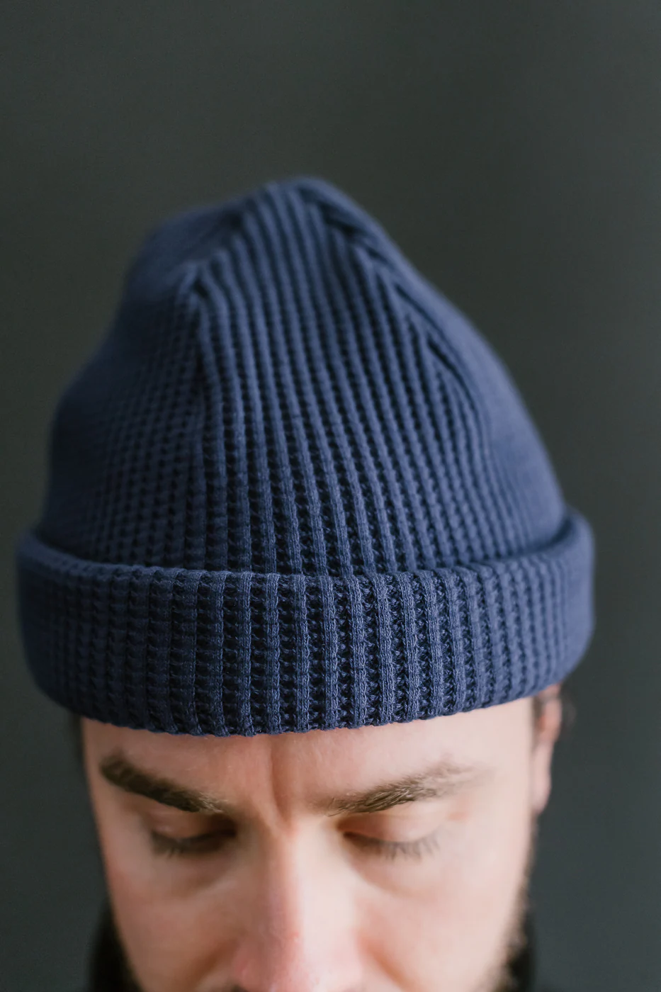 JM6605 - Waffle Knit Cap - 345 Blue Depths - Image 9